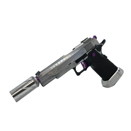 Custom "Chrome" G/E Hi-Capa 5.1 Gas Pistol - Gel Blaster
