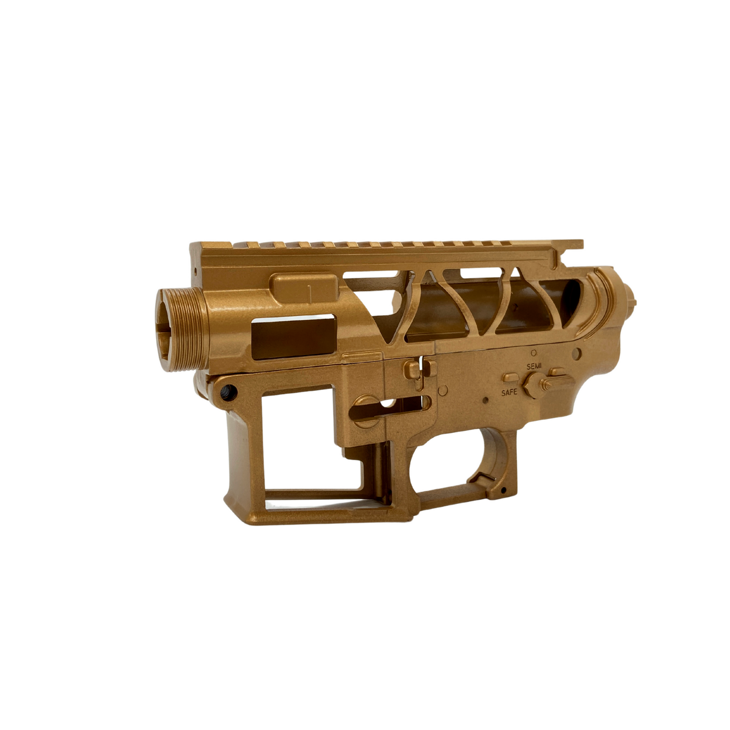 Custom Painted CNC V2 Receiver "Gold" for Gel Blaster