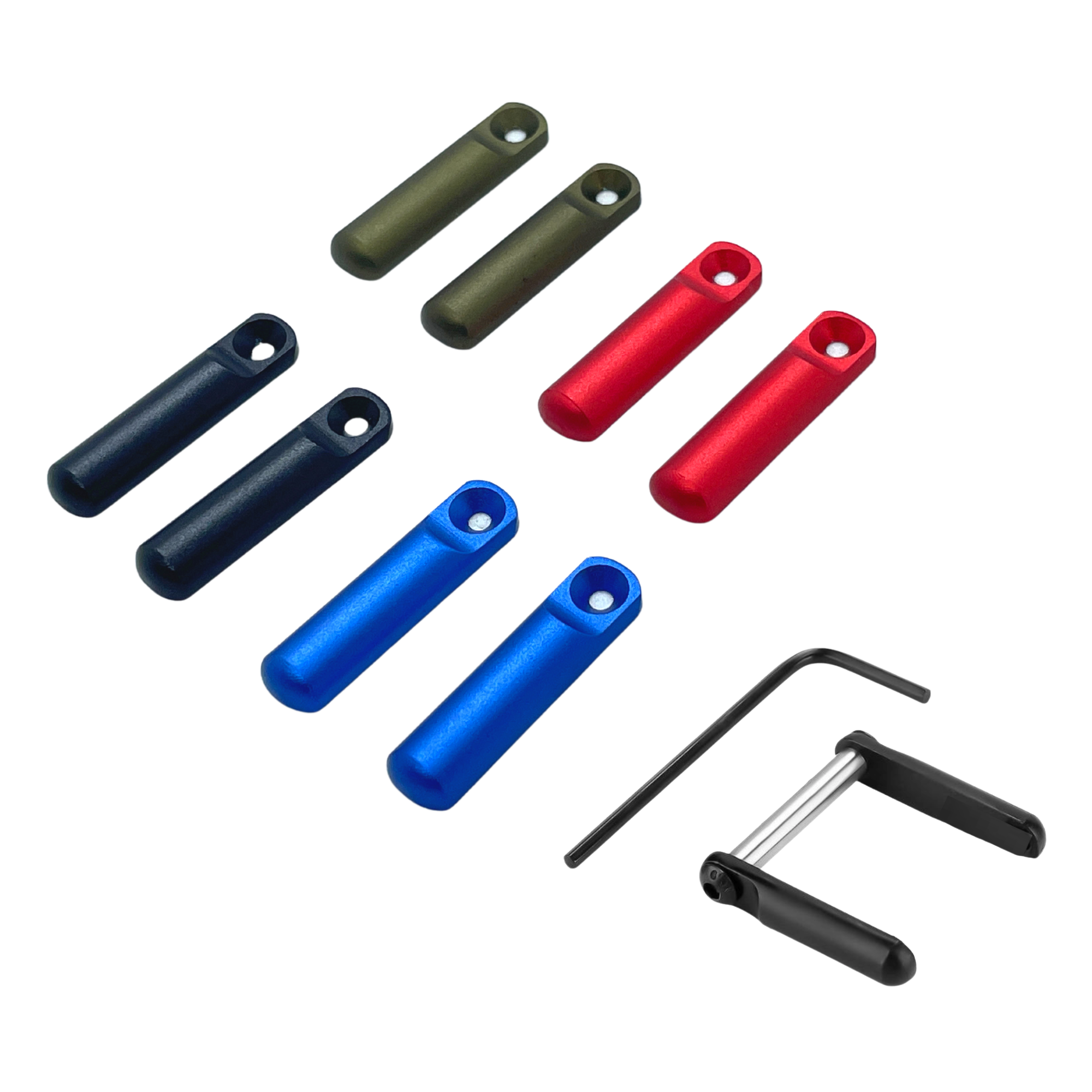 Alloy Anti-Walk Anodised Pin Set (Body Pin) (Multiple Colours Available ...