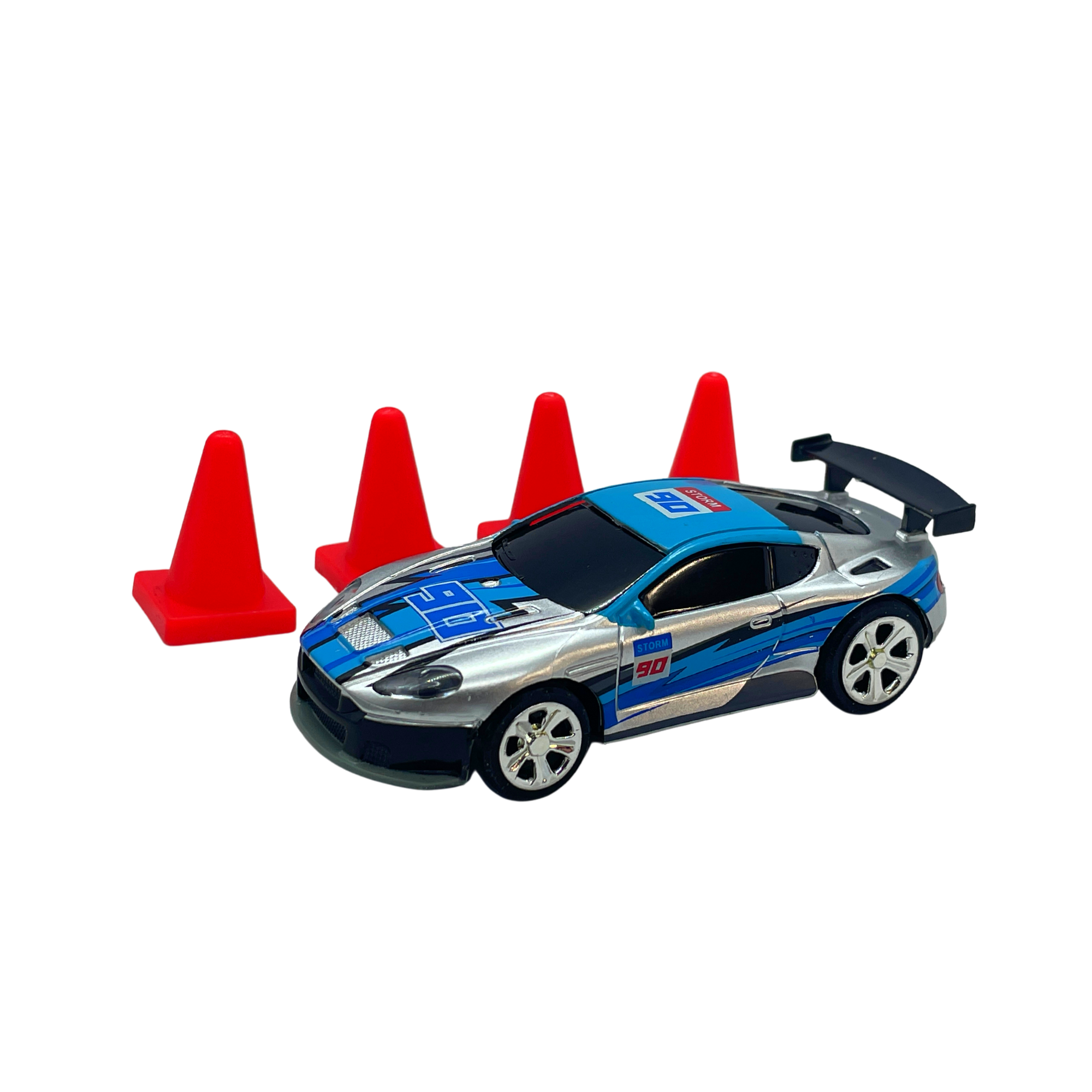 Code Mini RC Race Car 2.4G (Bluetooth/ App) - Integrated 2.4G control frequency:control distance up to 40 feet.The anti-interference is very strong and can support up to 20 cars to race together.
