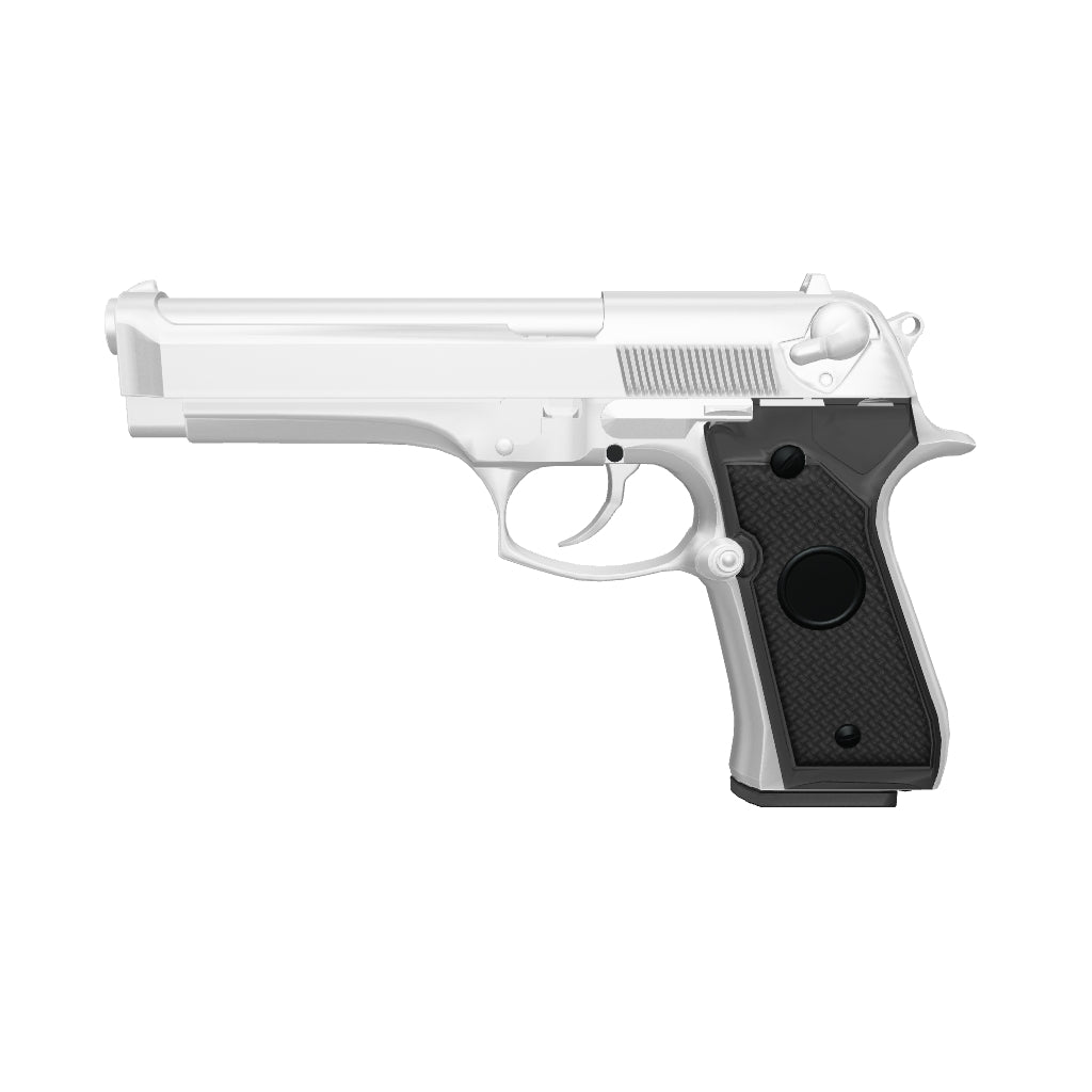 Silver NWELL Beretta M92 Metal  Green Gas Blowback Pistol - Gel Blaster - Welcome to the new NWELL Beretta M92 gas blowbac...