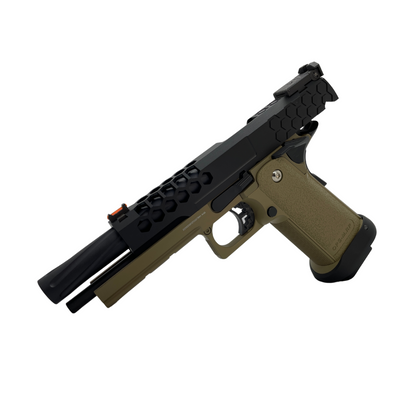 "Two-Tone" Custom G/E G3399 Hi-Capa Hex Gas Pistol - Gel Blaster