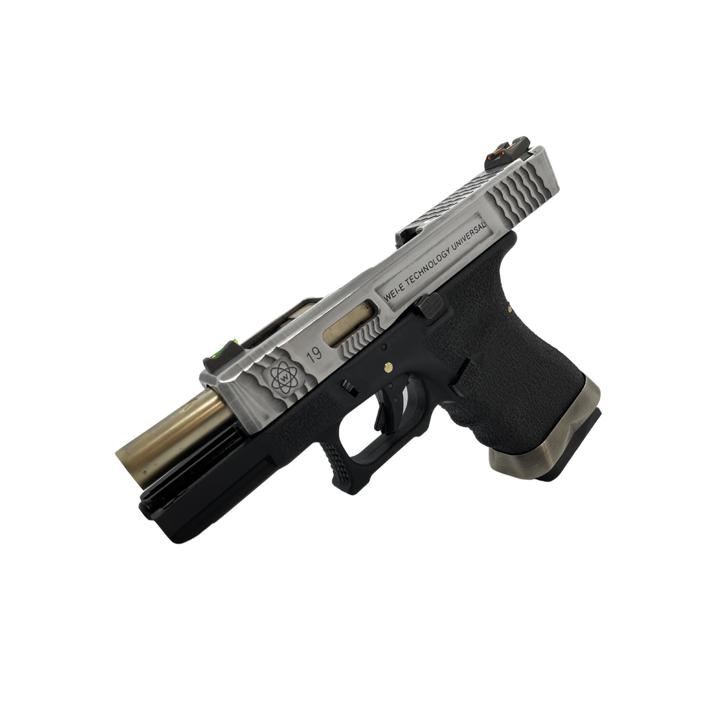 Custom Polished WE Tech G19 T5 G-FORCE Metal Gas Blowback Pistol - Gel Blaster